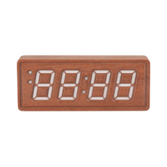 Digitálne hodiny Karlsson Solid Wood Engraved KA6024DW, 8cm